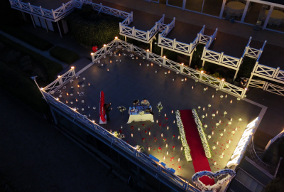 Boğazın En Güzel Manzarasında Köprü Işıkları Altında Evlilik Teklifi