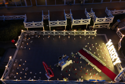 Boğazın En Güzel Manzarasında Köprü Işıkları Altında Evlilik Teklifi