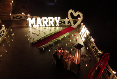 Boğazın En Güzel Manzarasında Köprü Işıkları Altında Evlilik Teklifi