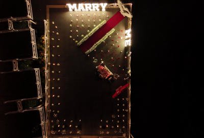 Boğazın En Güzel Manzarasında Köprü Işıkları Altında Evlilik Teklifi