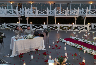 Boğazın En Güzel Manzarasında Köprü Işıkları Altında Evlilik Teklifi