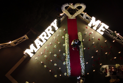 Boğazın En Güzel Manzarasında Köprü Işıkları Altında Evlilik Teklifi