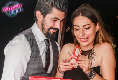 Dinner in Çırağan Palace and Yacht Laser Light Marriage Proposal / Eco Package
