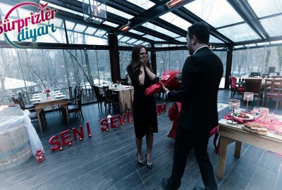 Yeşili ve Doğayı Sevenler İçin Romantik Evlilik Teklifi Vip Paket