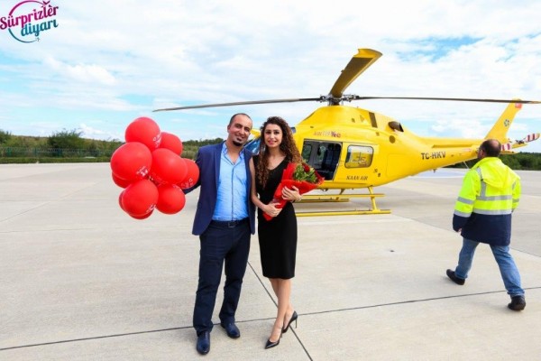 Helikopter Turu İle Evlenme Teklifi / 20 Dakika Eko Paket 