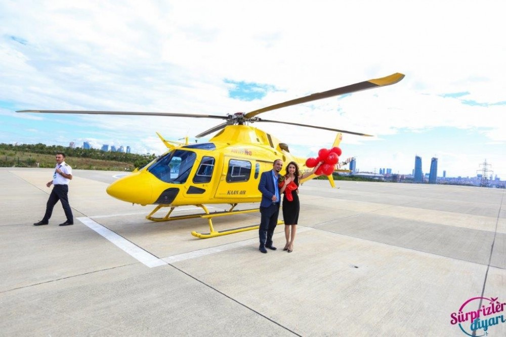 Marriage Proposal with Helicopter in Izmir