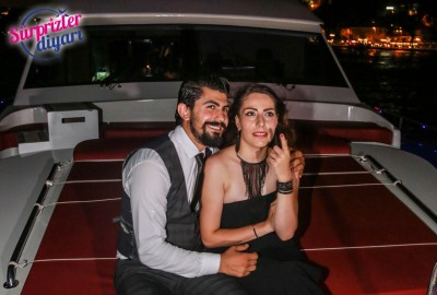 Yat Turu ve Lazerle Evlenme Teklifi Taner & Hilal - 1365