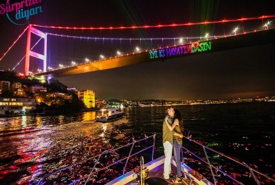 Lazerle evlilik teklifi video ve fotoğraflarınız çok güzel, gerçekte de lazer öyle güçlü mü görünüyor?