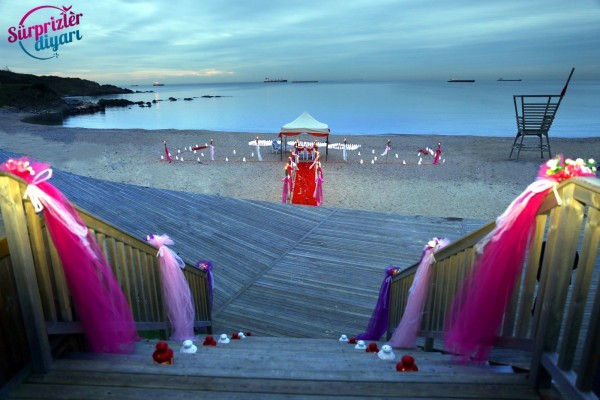 Kumsalda Evlilik Teklifi / Vip Paket