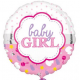 18 İNÇ FOLYO BALON BABY GIRL SCALLOP 43CM PAKETLİ