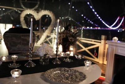 Rengarenk Köprü Işıkları Altında Cam Qubbede Evlilik Teklifi - 2779