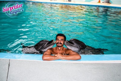 Yunuslarla Baş Başa Yüzme Ve Sürpriz Evlilik Teklifi Çağlayan & Yeşim - 420