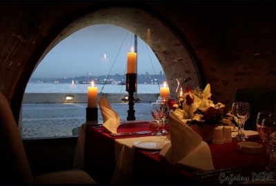 Dinner at the Maiden's Tower and Surprise Box and Heart Mascot Organization on the Pier