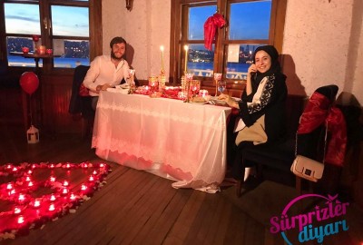 Kule Bar Kapama ve Yat Lazer ile Evlenme Teklifi / Vip Paket