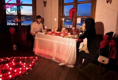 Kule Bar Kapama ve Yat Lazer ile Evlenme Teklifi / Vip Paket