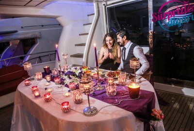 Kız Kulesi'nde Yemek ve Yat Lazerle Evlilik Teklifi / Vip Paket