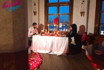 Kule Bar Kapama ve Yat Lazer ile Evlenme Teklifi / Vip Paket