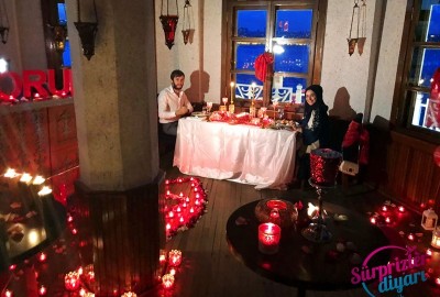 Kule Bar Kapama ve Yat Lazer ile Evlenme Teklifi / Vip Paket