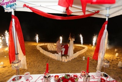 Kumsalda Evlilik Teklifi / Vip Paket