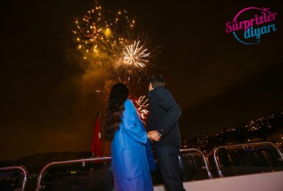 Lazerle Evlilik Teklifi ve Havai Fişek Gösterisi Eko Paket