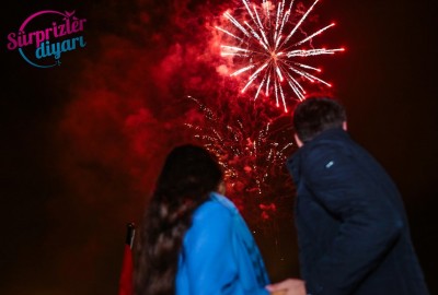 Lazerle Evlilik Teklifi ve Havai Fişek Gösterisi Eko Paket