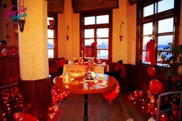 Kız Kulesi Kule Bar Kapama Evlenme Teklifi / Eko Paket
